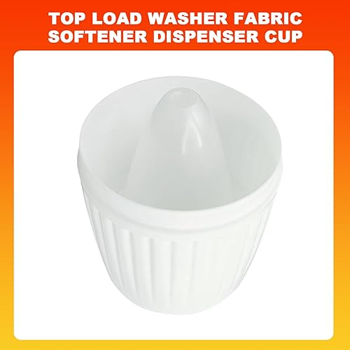 Miniatura 6 de Taza dispensadora de suavizante de tela para lavadora de carga superior apta para Whirlpool Reemplazar W10850126 W10680195 W10777971, dispensador de