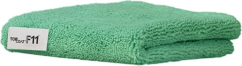 TopCoat Mycro - Toalla de microfibra de alta calidad con detalles de 16 x 16 pulgadas, 350 GSM, paño de microfibra de alta fibra para detalles y