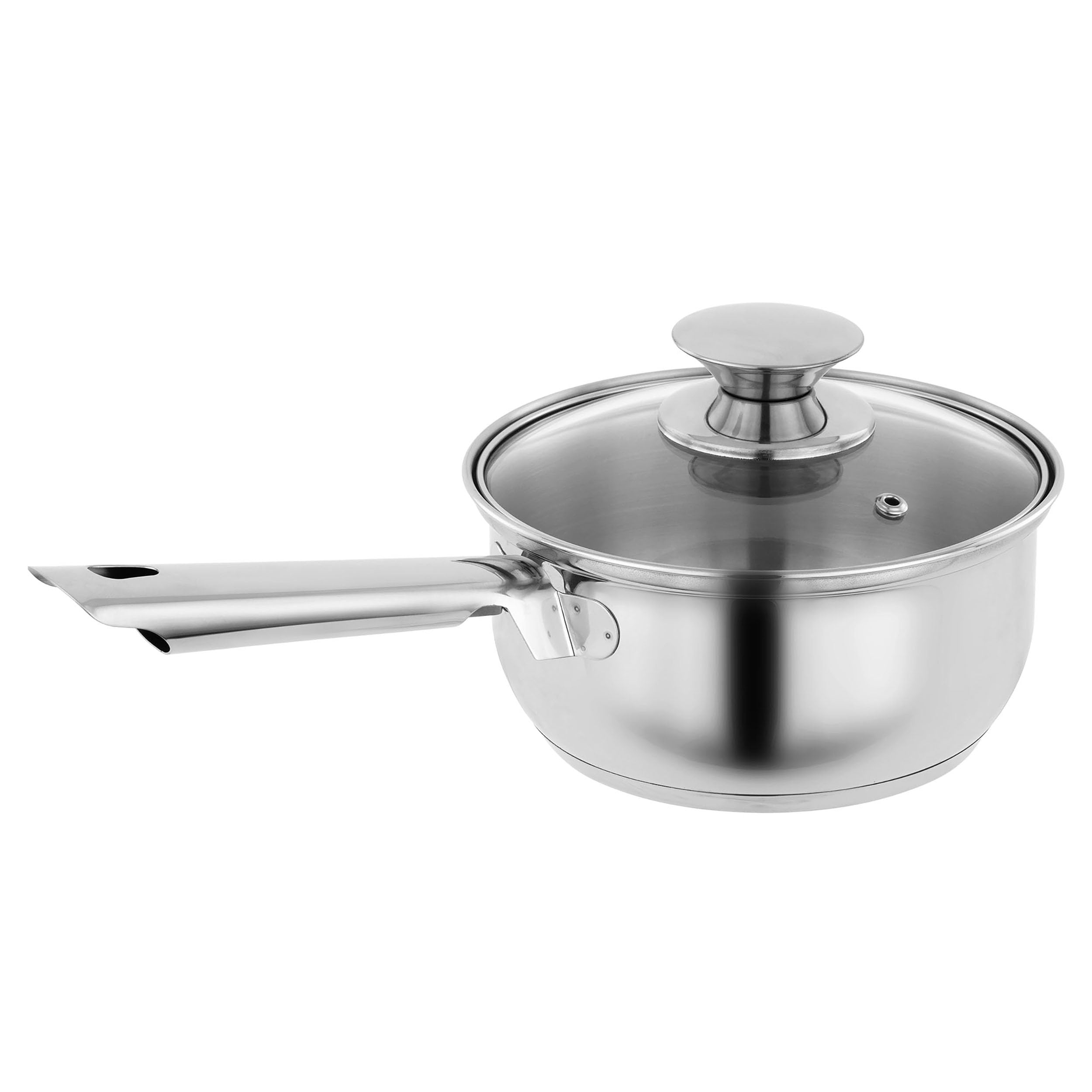 KOPF Topfset Janina 19-teilig aus Edelstahl, Induktion-Kochtopf-Set, 7X Töpfe, 1x Spargelotpf, 1x Stielkasserolle, 2X Sieb und 8X Glasdeckel
