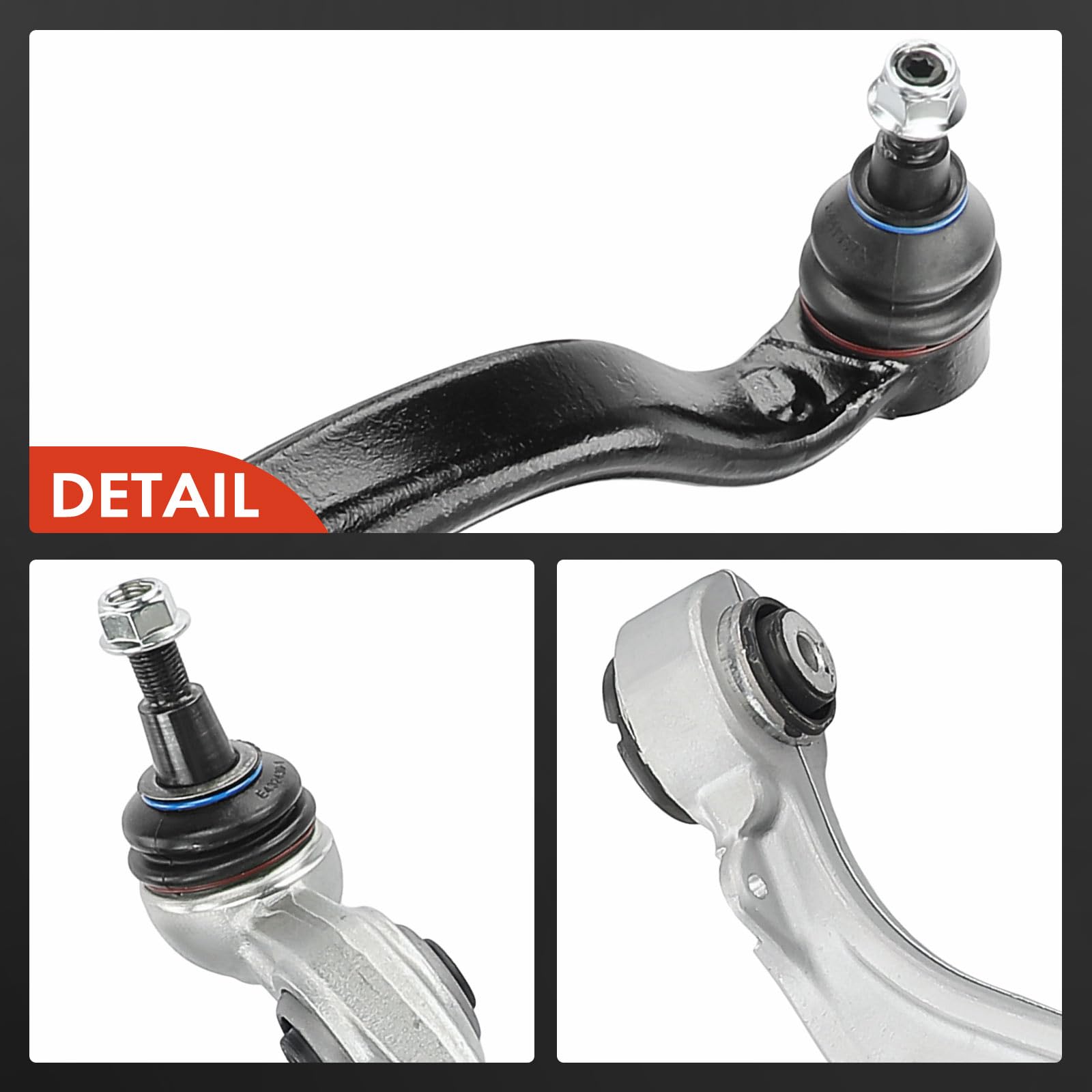Frankberg 6 brazos de control + 2 bieletas estabilizadoras del eje | Compatible con: X6 E71 E72, X5 E70