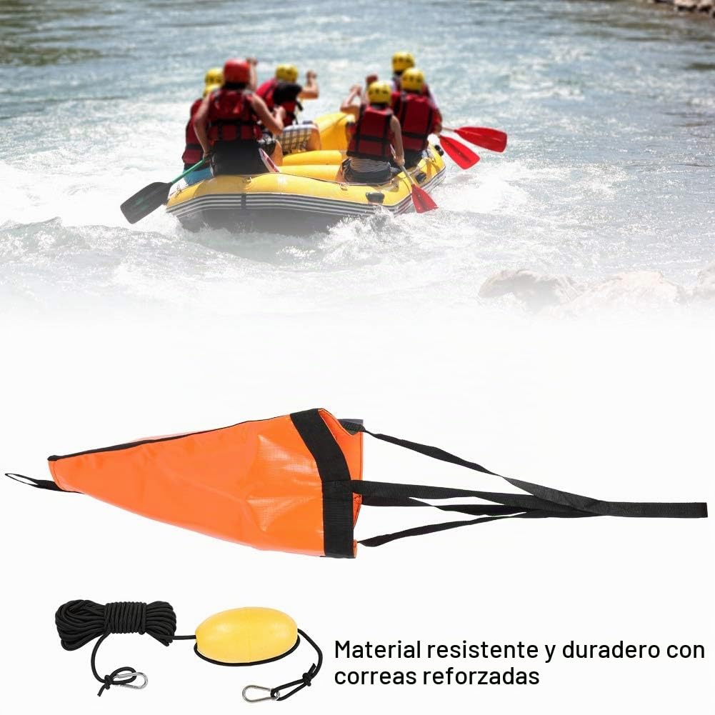 Ancla Ancla de Barco de Pesca, Ancla de Barco, Juego de Flotador de Ancla de Barco, Kayak Ligero para Barco de Pesca de yate de Goma(Orange)
