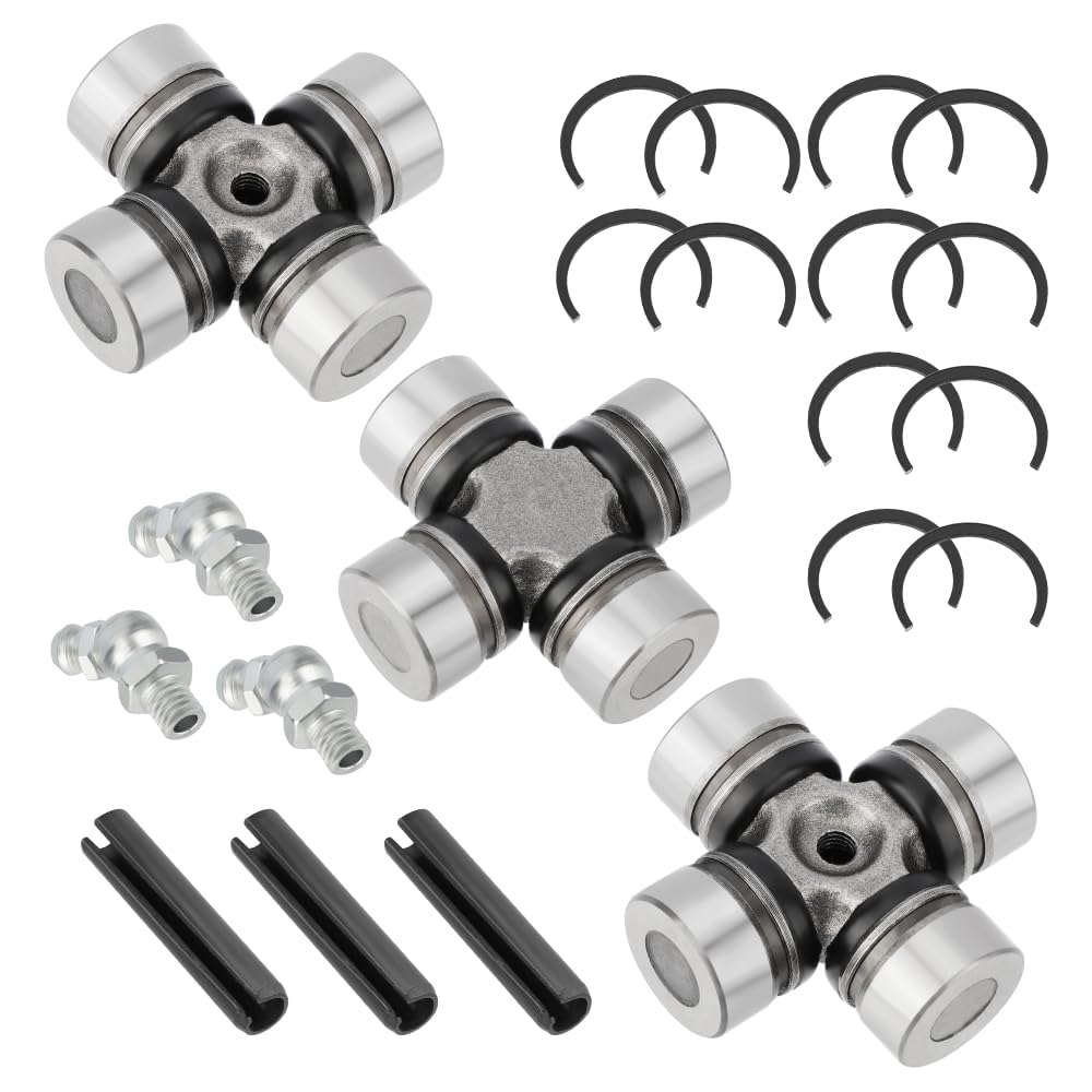 Juego de 3 crucetas eje de transmisión delantero y trasero para Polaris RZR 1000 900 800-4 Turbo RS1 Ranger Crew 1000 900 800 570 500 Diesel