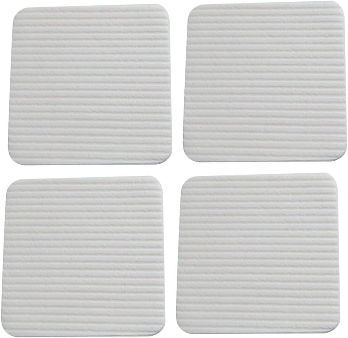 4pcs Non-Slip Carpet Fixing Stickers Reusable Traceless Rug Holders for Hardwood Tile Floors Washable Non-Woven Anti-Slip Pads to Secure Area Rugs and Prevent Sliding