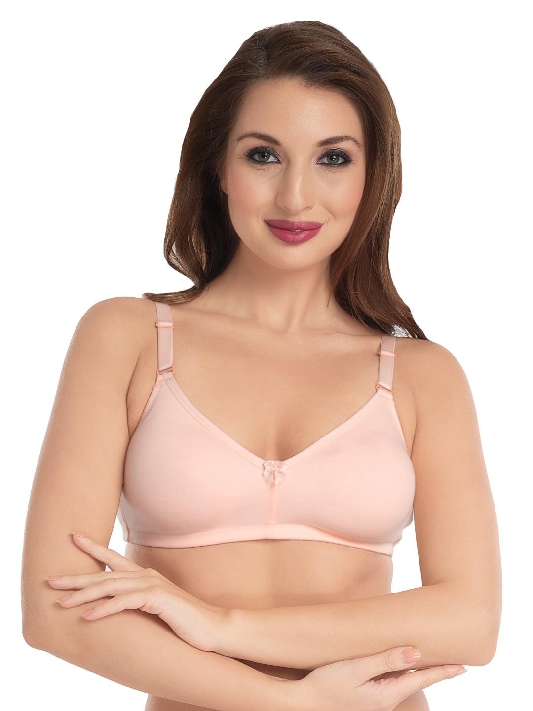 daisy dee Women's Poly Cotton Full Coverage Side Support Shaper Moulded Lace Brassiere Seamless T-Shirt Bra - NMIRA-picture-37