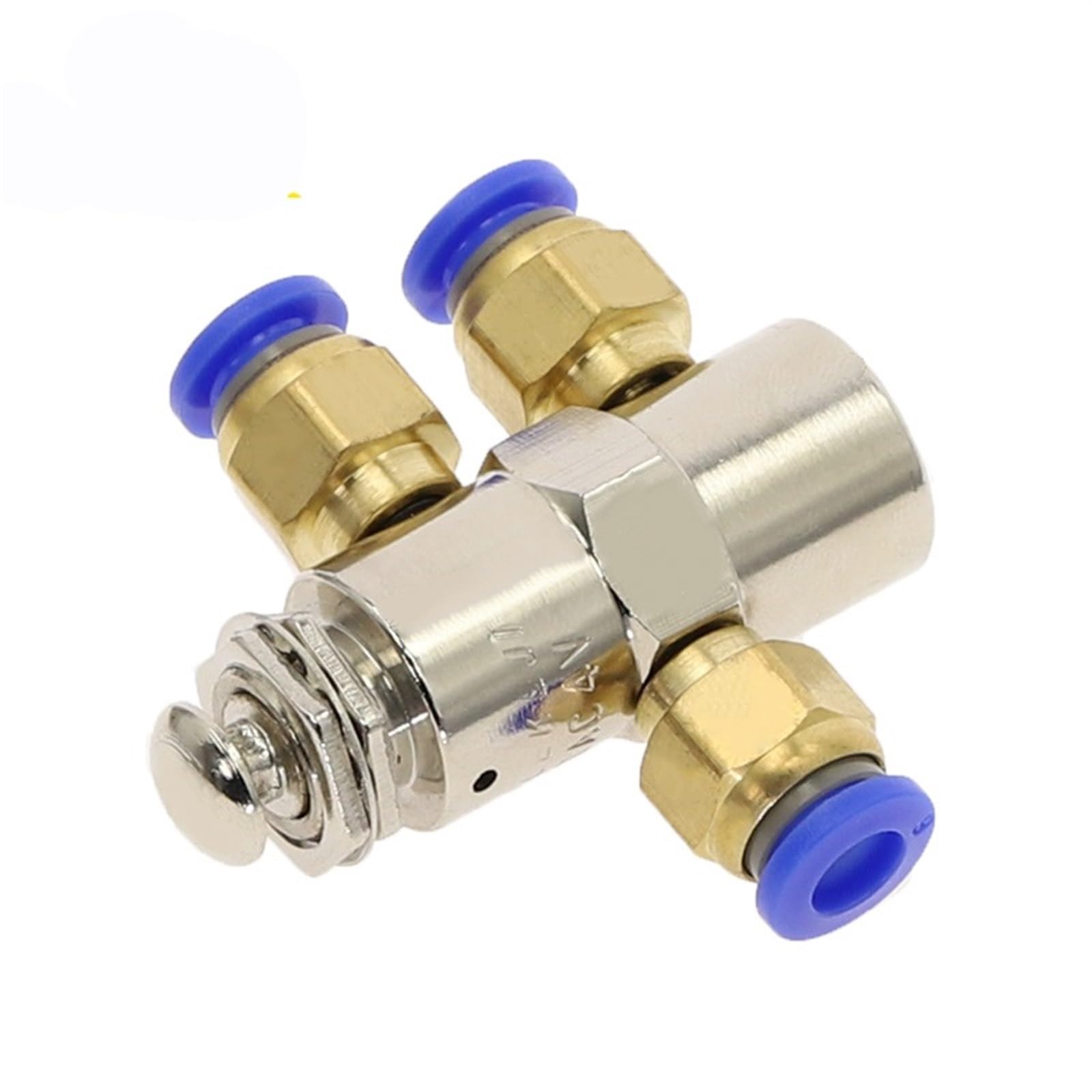 Vanne mécanique 5 voies 2 positions M5 TAC2-4P avec raccords 6mm