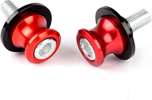 Vista 28 de Goldfire 2pcs 10MM M10 X1.25 Motocicleta Swing Arm Sliders Carretes CNC Swing Arm Stand Tornillo para FZR 1000/600R/400 para Kawasaki Z750 Naranja