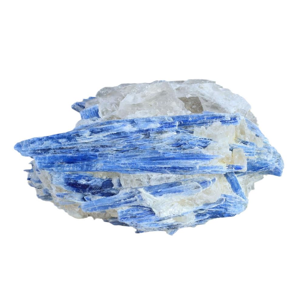 QWZTAEOZA Raw Kyanite Crystal Stone Rough, Gemstone for Polishing, Sanding, DIY, Decor, Collection, Crafts,180~250g