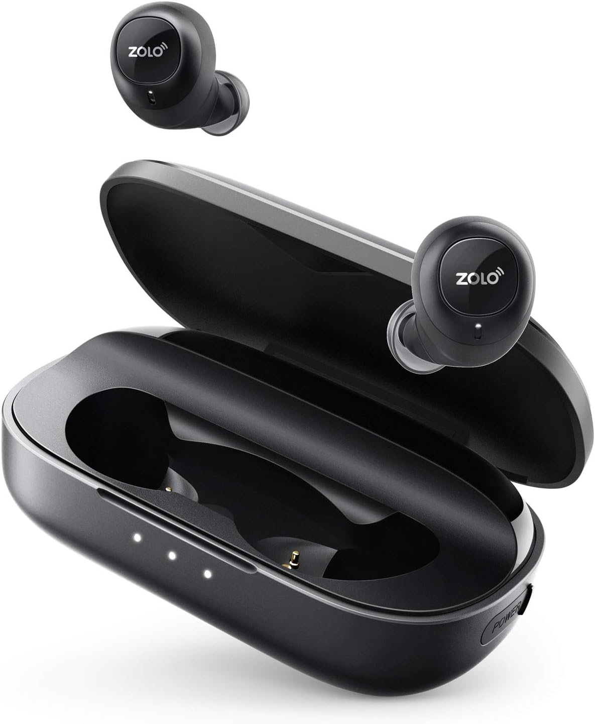 True Wireless Headphones, ZOLO Liberty [Upgraded] 8-Hour Playtime (100 Hours with Charging Case), Bluetooth 5 Bluetooth Earbuds with Graphene Driver Technology, IPX5 Sweatproof, Handsfree Stereo Calls