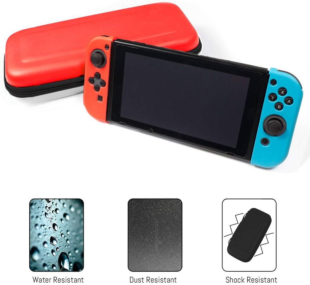 One-Day Sale: Up to 70% Off Orzly Carry Case Compatible With Nintendo Switch - RED & WHITE Protective Hard Portable Travel Carry Case Shell Pouch for Nintendo Switch Console & Accessories