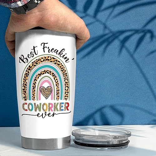 Vista 106 de SANDJEST Vaso térmico de 20 onzas con aislamiento térmico de acero inoxidable para mujer, regalo para cumpleaños, Navidad hermana