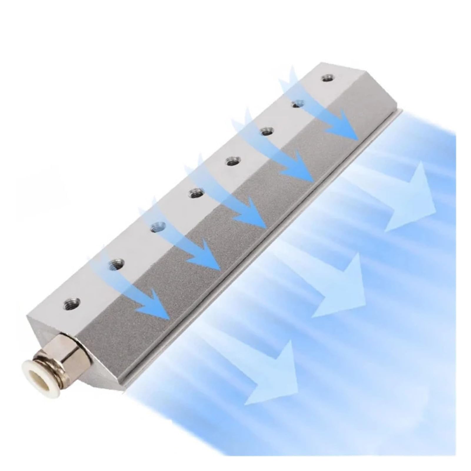 Soffiatore industriale a lama d'aria - Lama in alluminio per soffiare polvere per linea di produzione, compatibile con compressore d'aria, ideale per il raffreddamento di parti