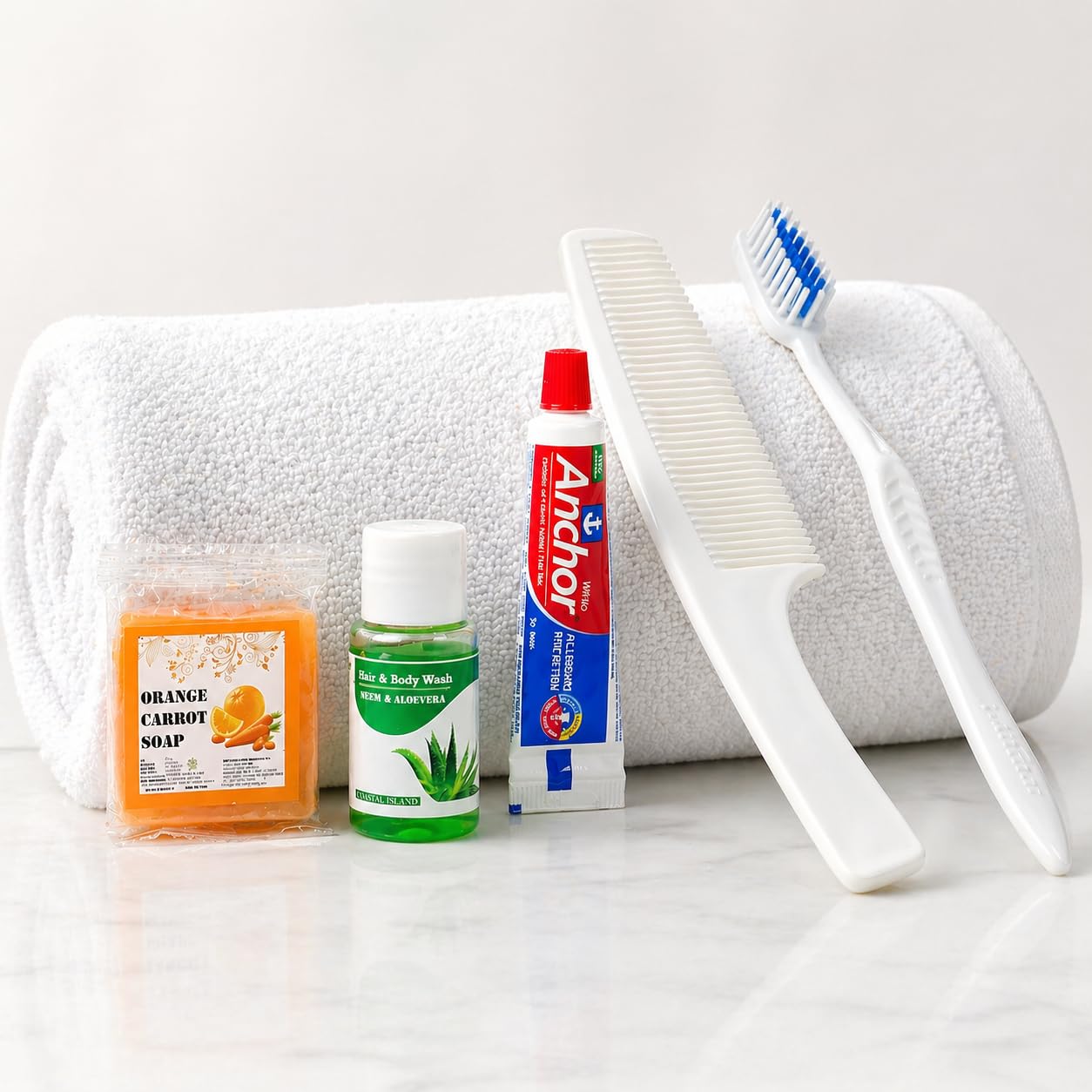 Sevenhills Toiletries 60 Sets Hotel Accessories,Guest House Kit,Guest Room Amenities,Marriage Guest Toiletry Kit Hospital Kit Polypack (60 Sets)-image-17