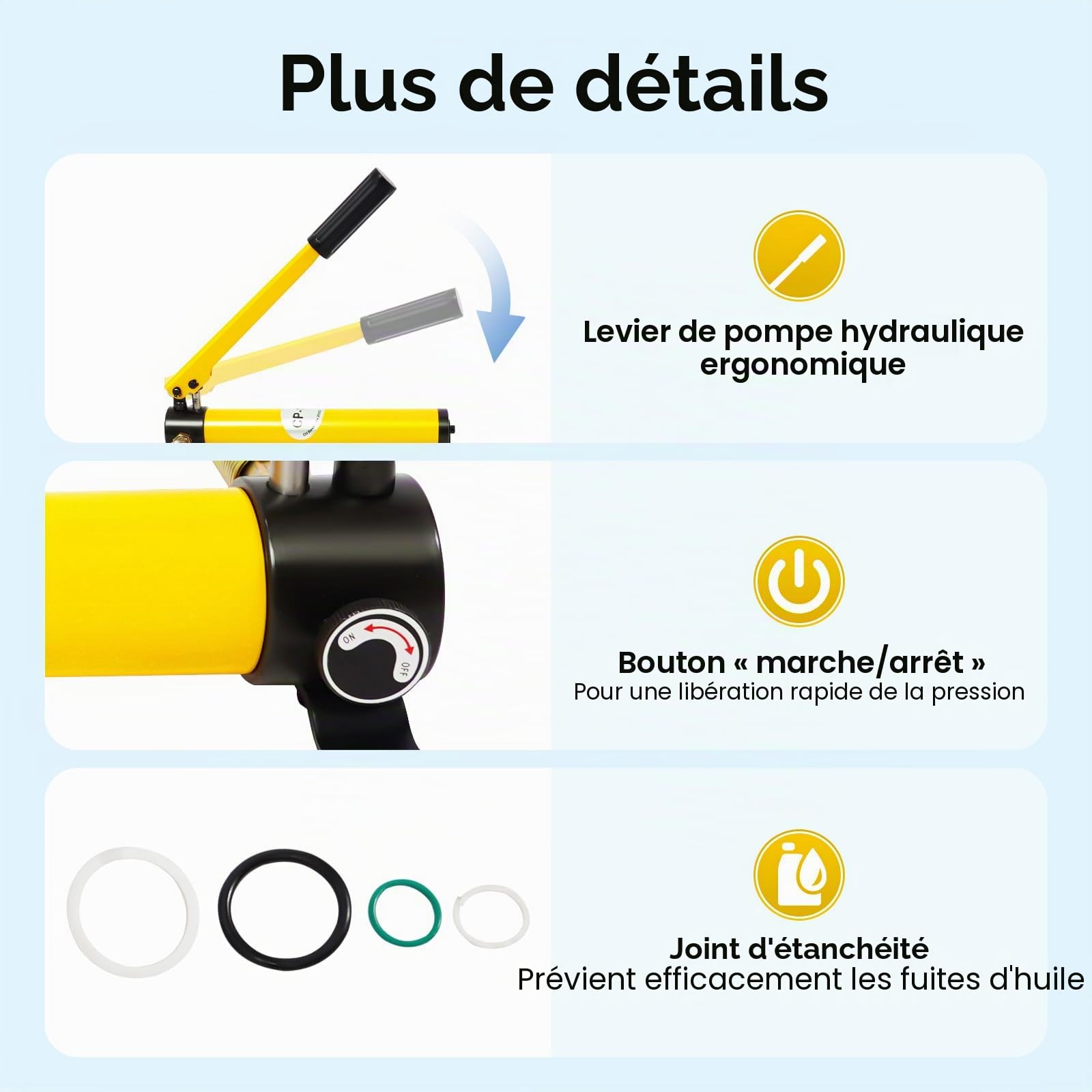 Perforatrice hydraulique 15 tons - 16-101 mm - Pour perforations hydrauliques - Pompe hydraulique - Kit d'outils de fabrication de cylindres