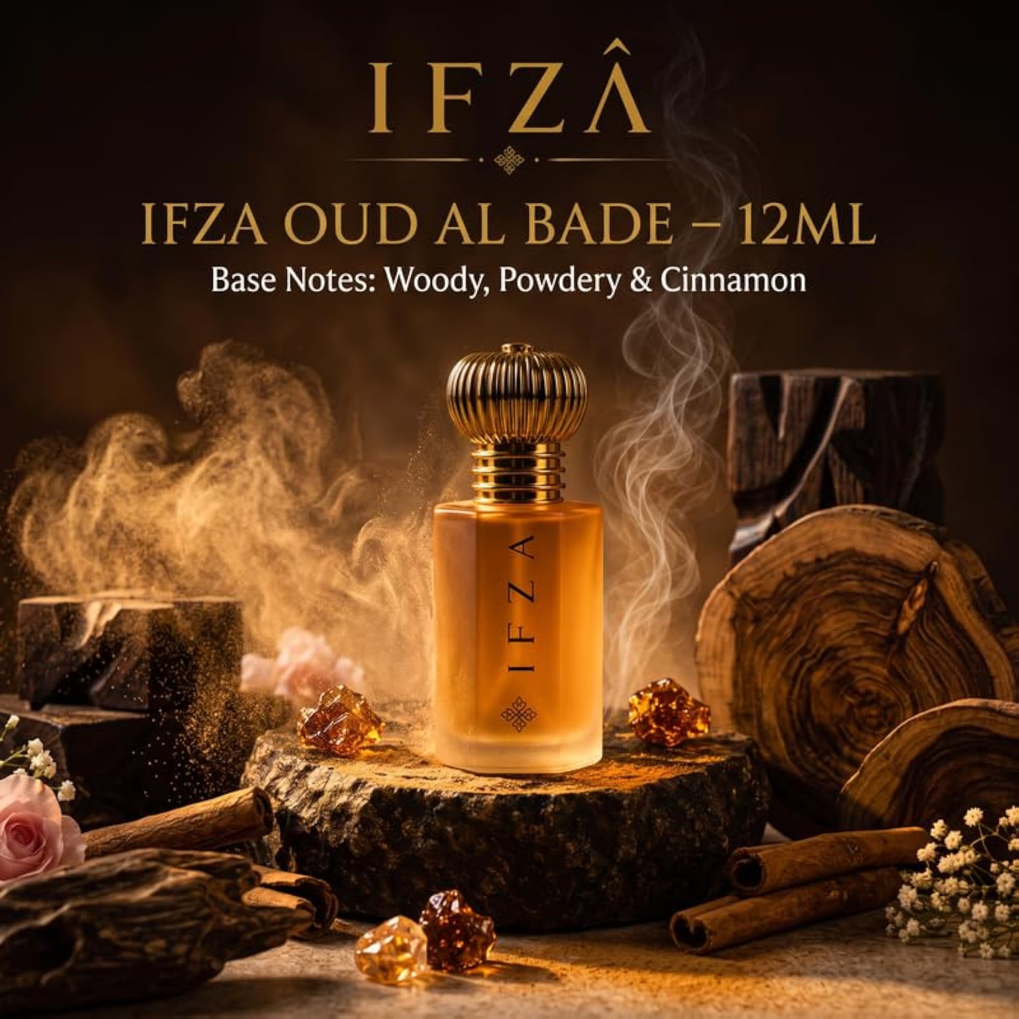 IFZA Oud Al Bade Extrait De Parfum, Long Lasting Unisex Perfume