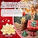 Yilloog 24 Pack Christmas Bows for Gift Wrapping Ribbon Gift Bows Assorted Self Adhesive Christmas Star Ribbon for Xmas Presents and Holiday Gifts(4 Inch,Classic)