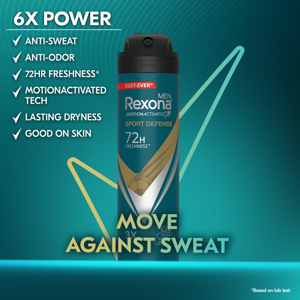 Rexona Sport Defense Deodorant Spray, 150ml : Amazon.sg: Beauty