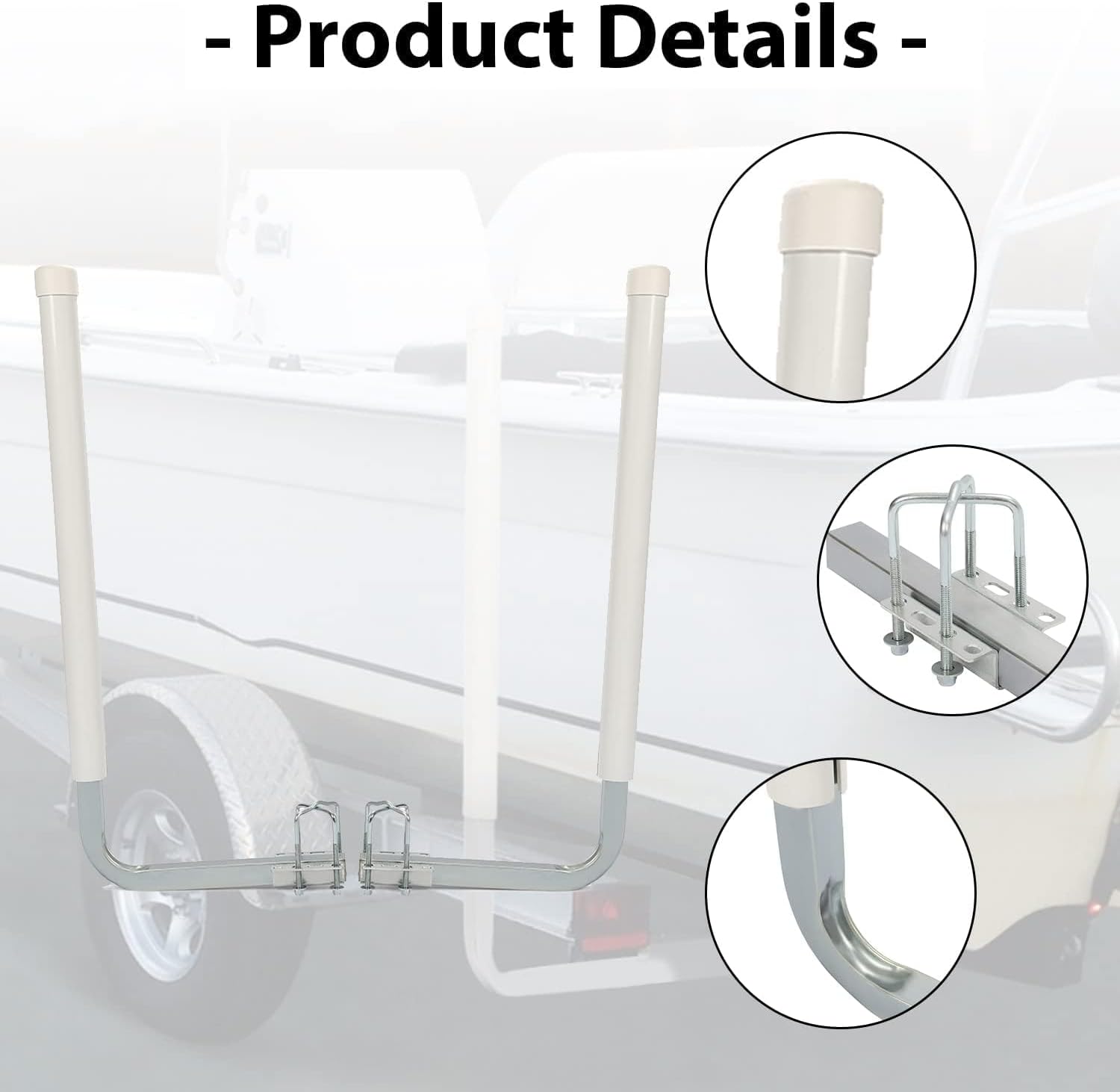 Kojem Boat Trailer Guide Poles for Ski Boat, Fishing Boat, Sailboat, Kayak, Canoe (Size and Color Selected)