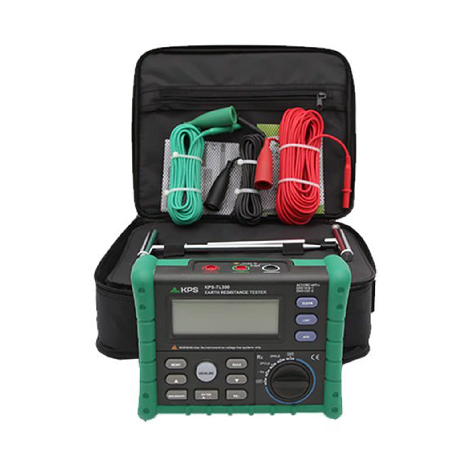 KPS-TL300 Probador de Resistencia a la Tierra con método de medición de 2 o 3 polos.