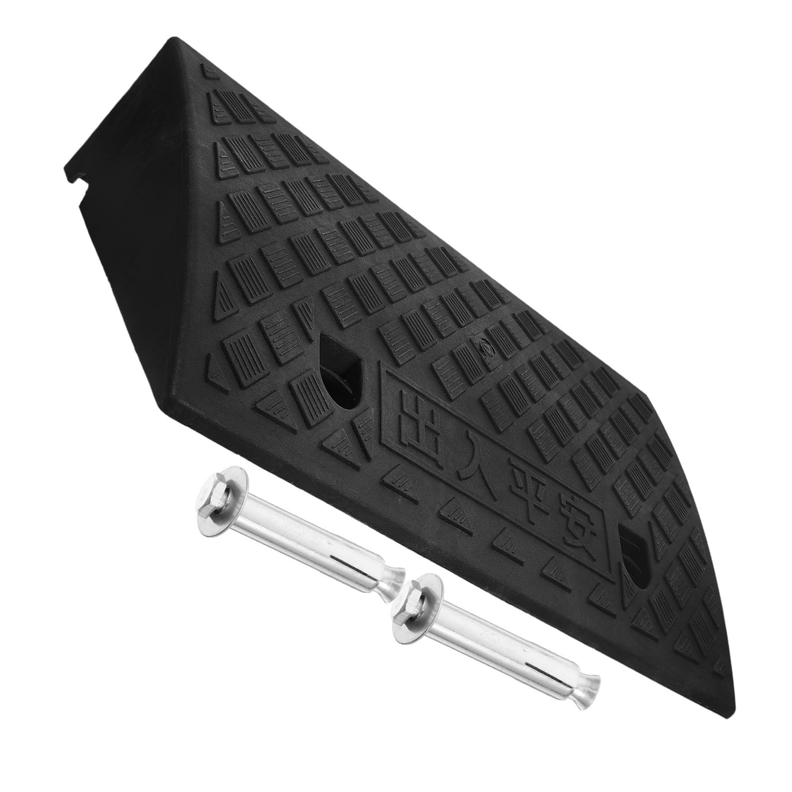 Rampe D'accès en Plastique Noir 11cm en PVC pour Usage Intérieur