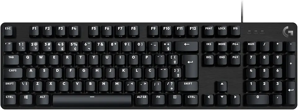 Teclado Mecânico Gamer Logitech G413 SE com Layout ABNT2, Iluminação Branca e Teclas Mecânicas Tactile, Anti-ghosting, Compatível com Windows, macOS - Preto