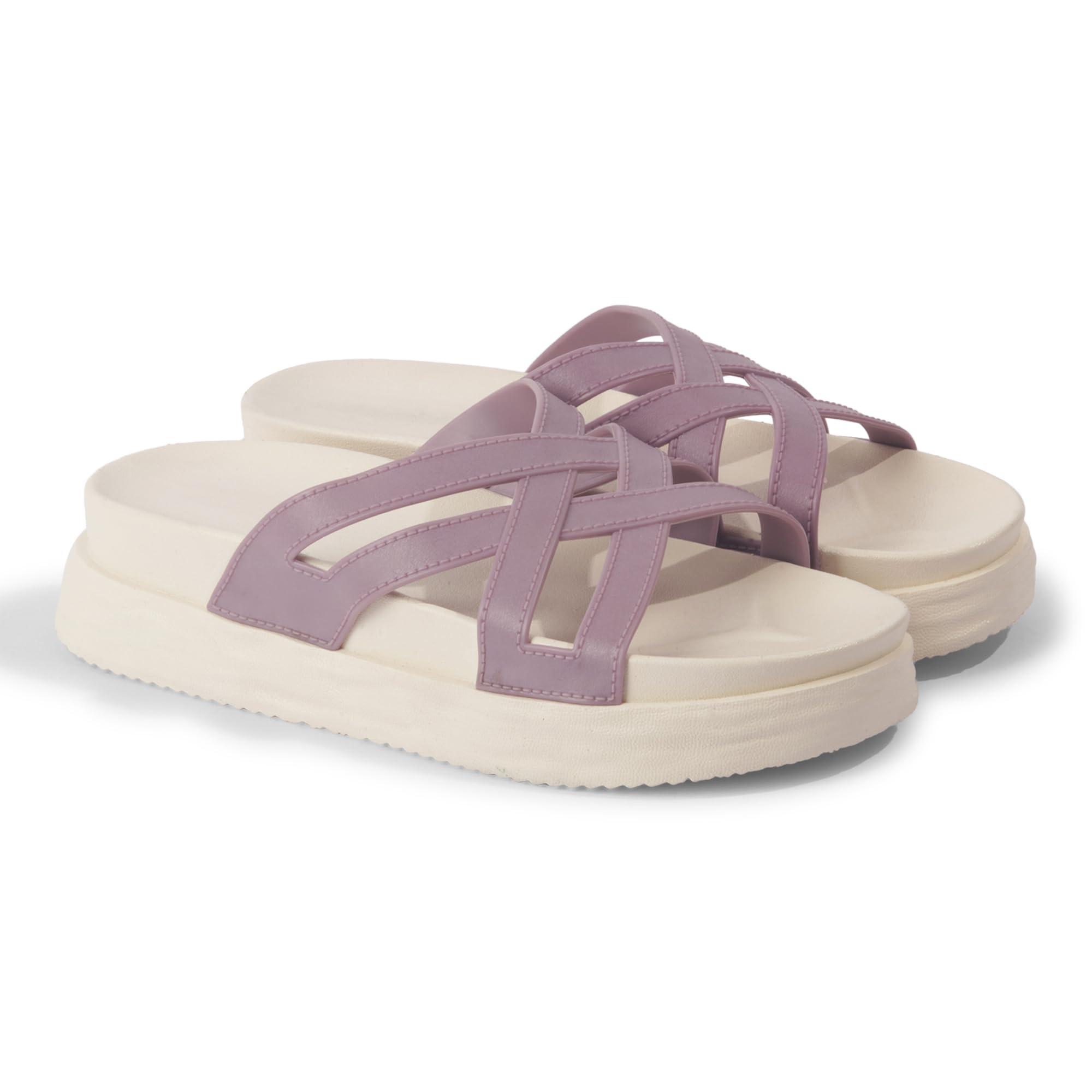 Kickfree Elevate Your Comfort Two Cross Strap Slide Slippers For Women-Stylish Black Slides With Thick Straps Enhanced Support. Perfect Casual & Daily Wear,Providing All-Day (Purple,6 Uk) (B0CWL4734Y) Amazon Price History, Amazon Price Tracker