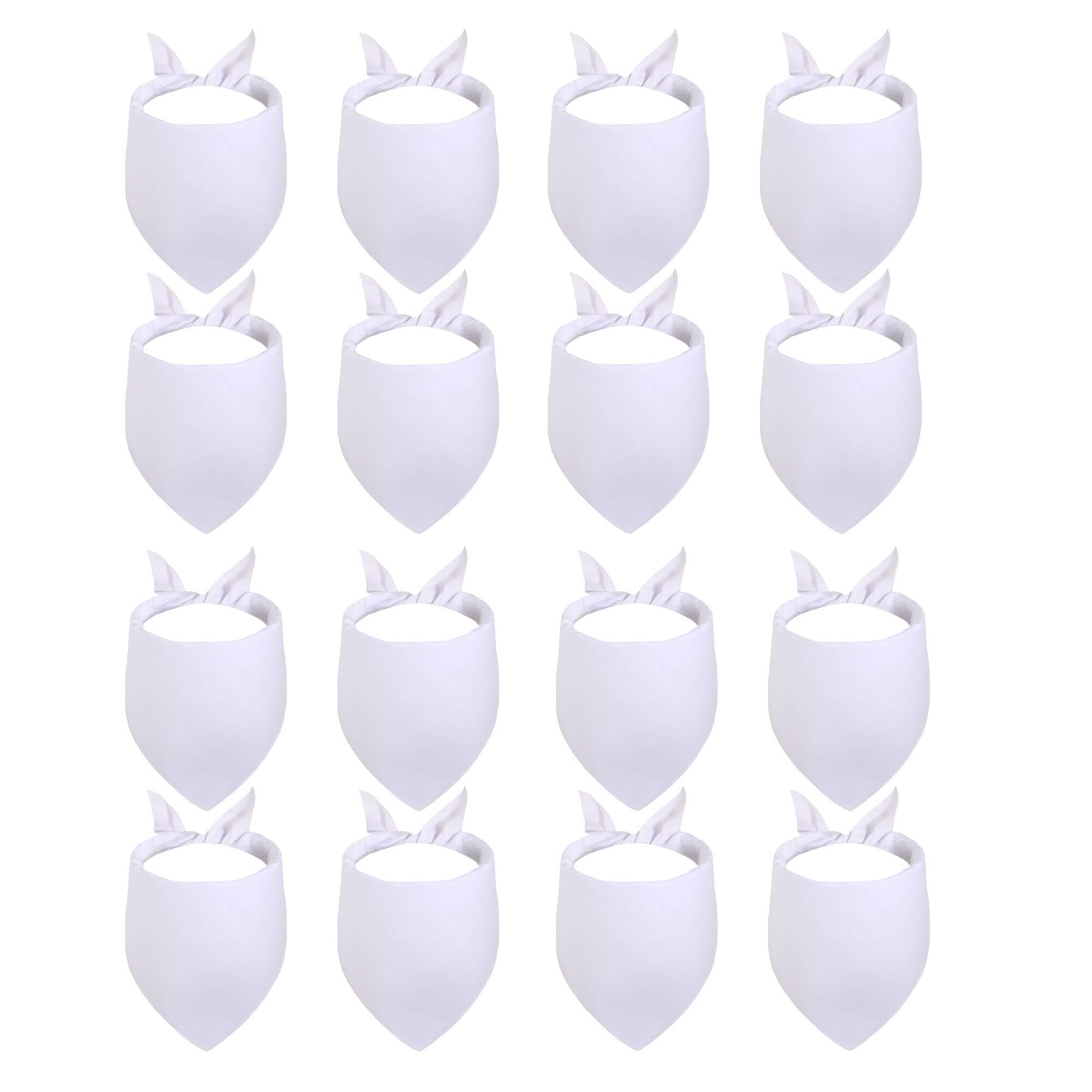 Sublimation DOD Bandanas 12PCS, Heat Transfer Washable Dog Scarf, Blank DIY Solid Kerchief Bib Breed, Pet Birthday/Party Fun Idea Gift for X-Large&Large Dogs