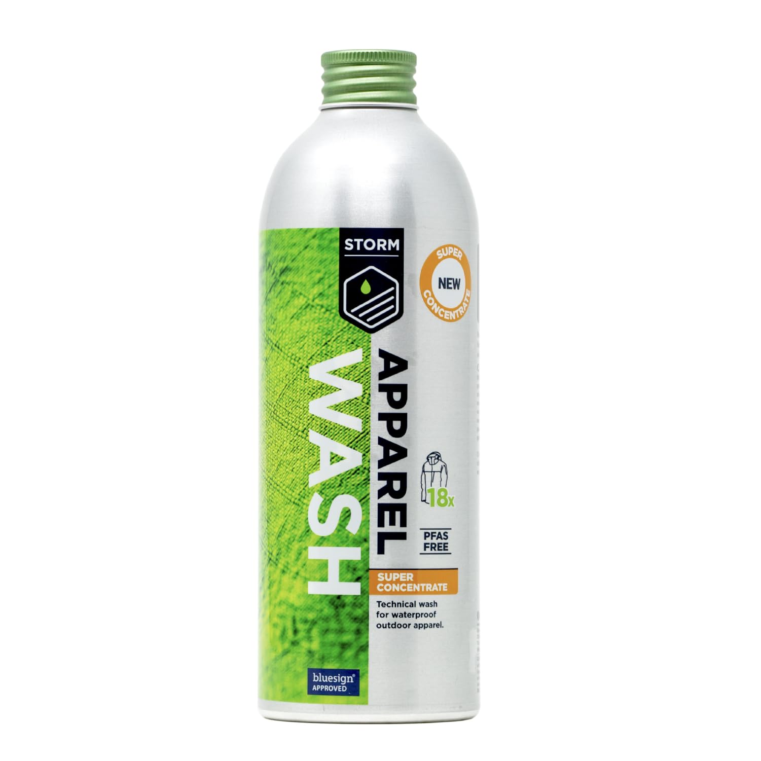 STORM Apparel Wash 450ml | Super Concentrate | Performance Cleaner for Technical Clothing | Specially Formulated to Clean Outdoor Jackets, Trousers and Waterproofs | Clean & Restore up to 18 Garments
