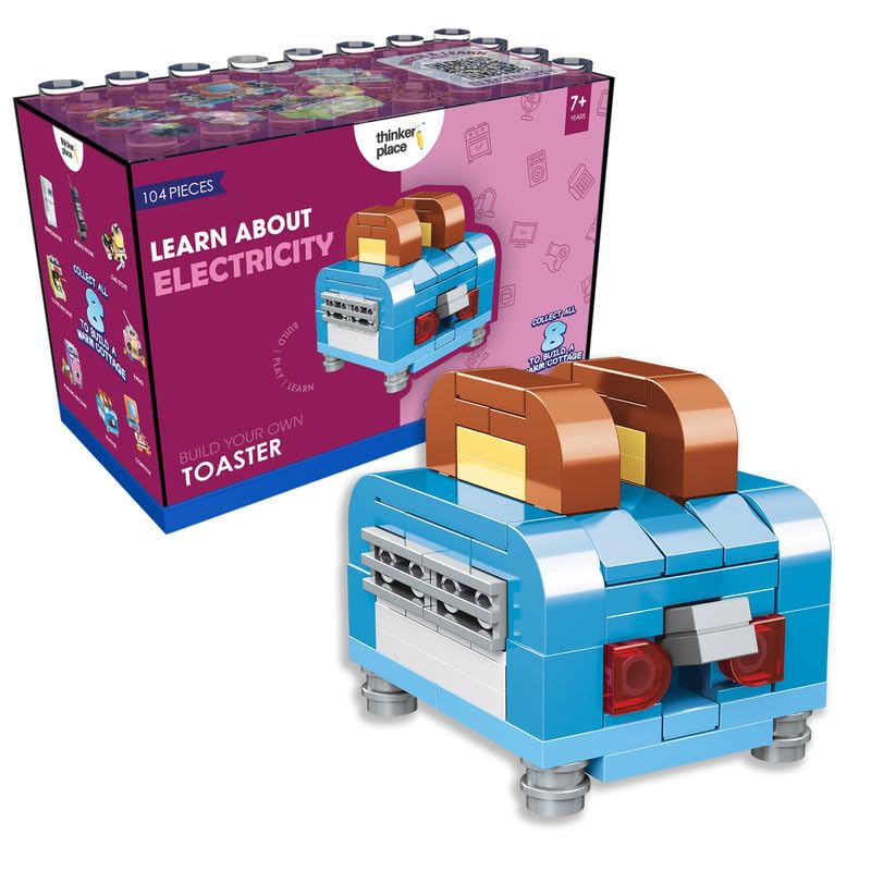 Image of STEM Home Appliance Toaster Building Blocks Set (95 Pcs) | DIY Kitchen & Pretend Play Toy for Kids 6+ Years (Boys & Girls) | Educational Role Play Creativity Toy