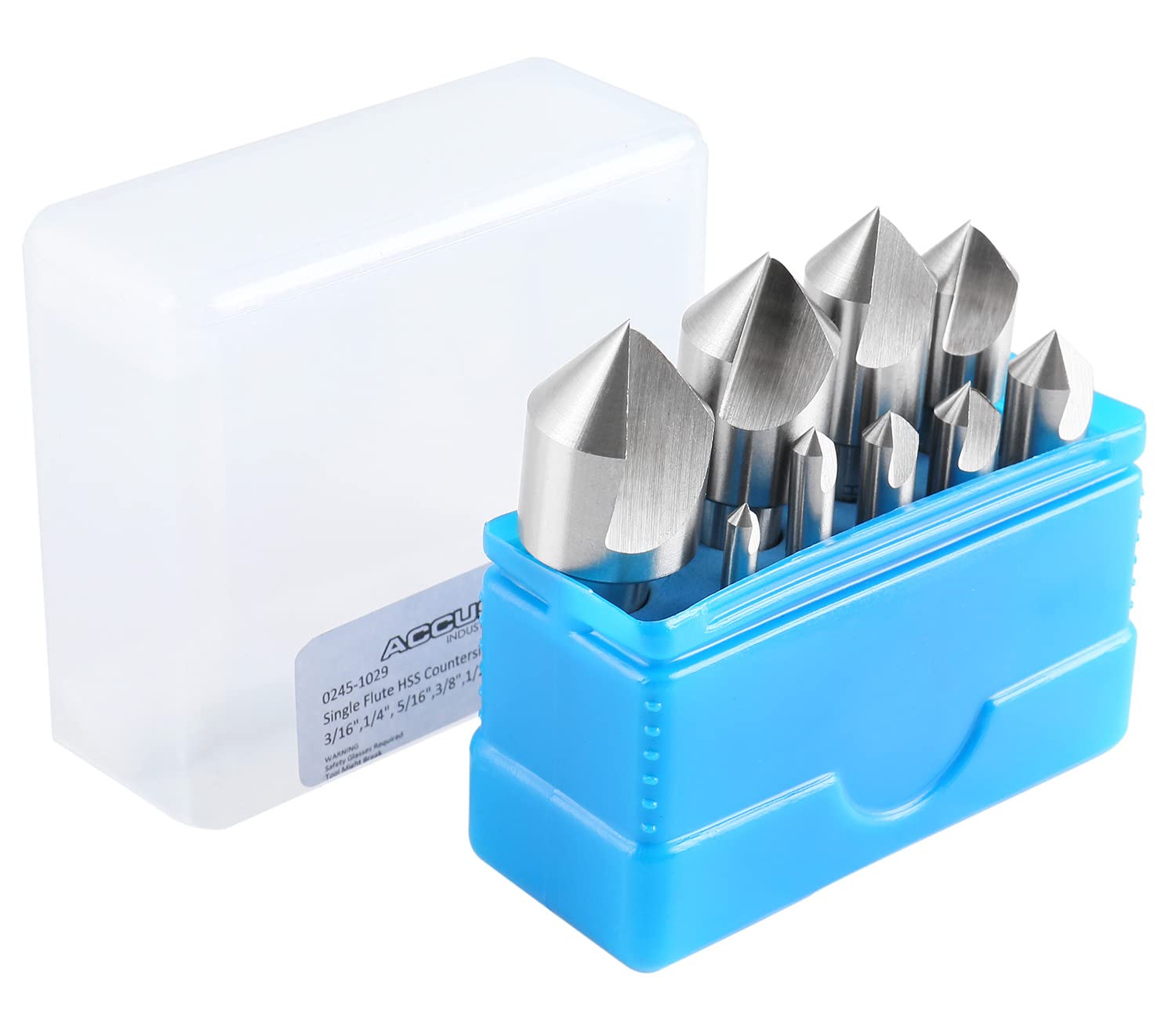 Accusize Countersink Set - 9 Piece HSS -5 Accusize Countersink Set - 9 Piece HSS -5