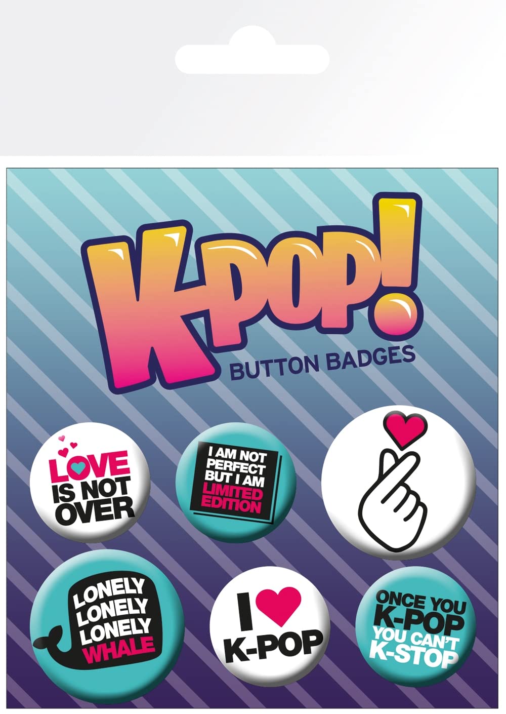 Gb Eye Multicolour Quotes Badge Pack