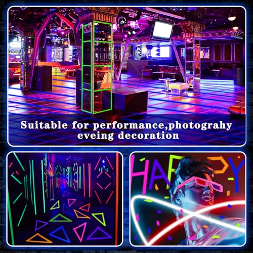 Image of Whaline 6 Neon Colors Gaffer Cloth Tape, 1 Inch x 60 Ft (Pack of 2)