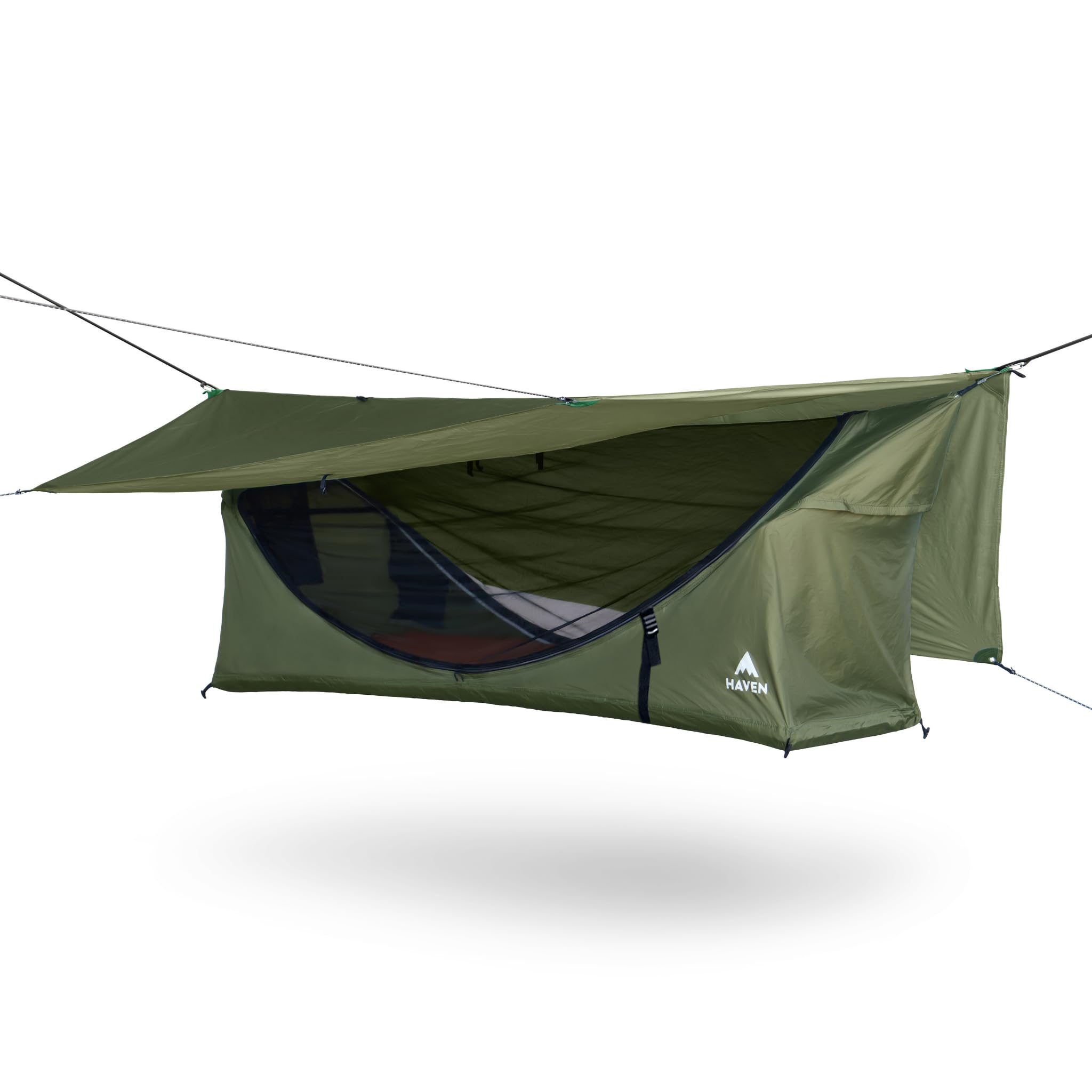 Lay Flat Hammock Tent - Waterproof Camping Hammock with Mosquito Net, Insulated Pad and R…