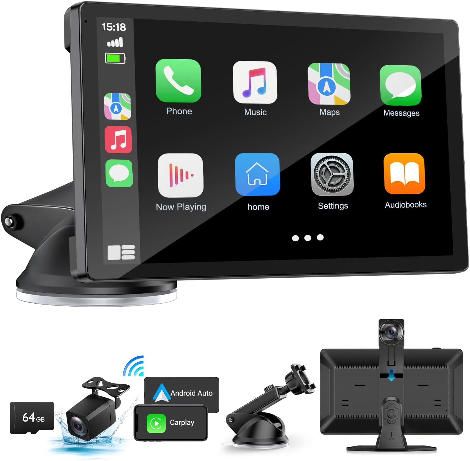 Apple Car Play ESSGOO Touch Screen Portable Universal Car