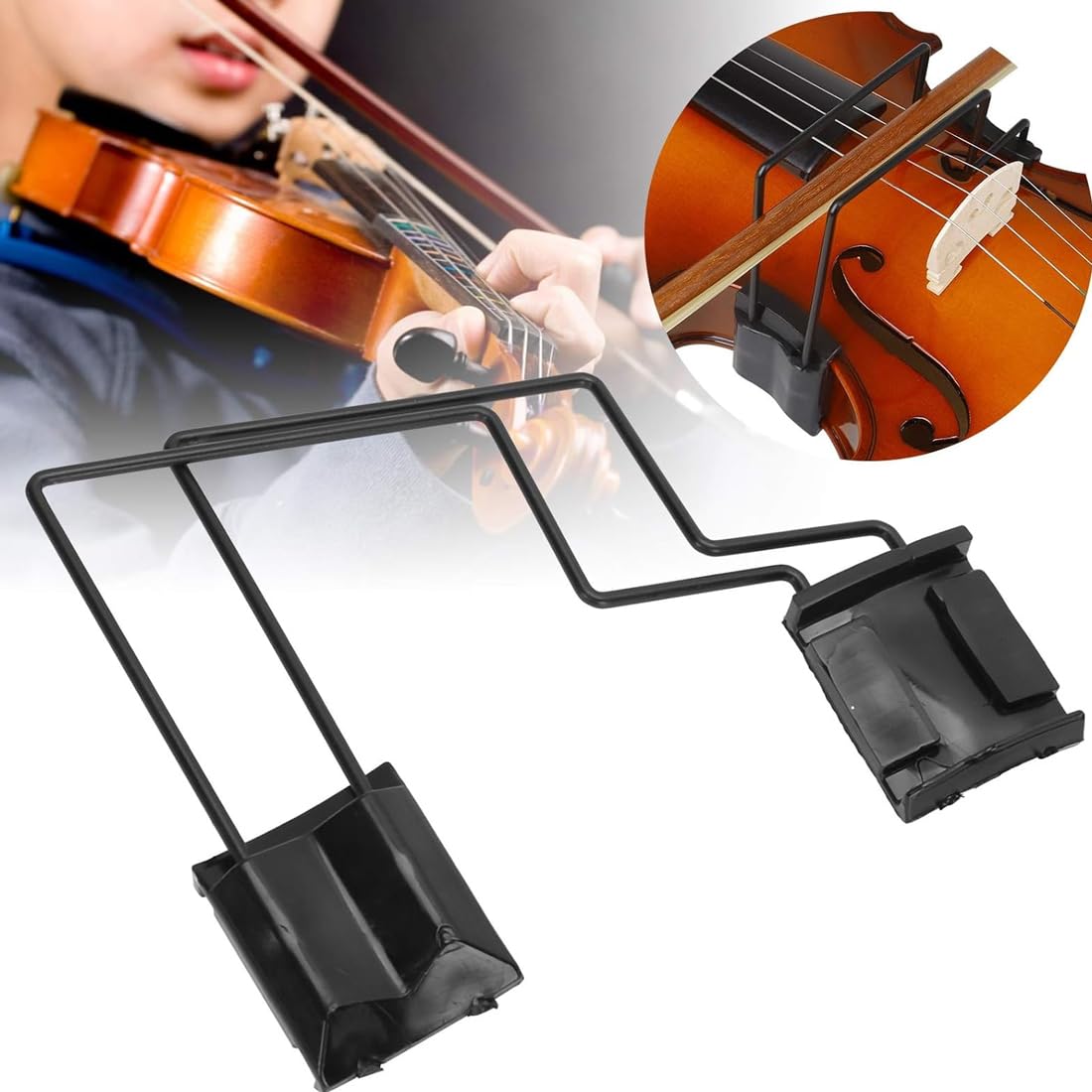 Correttore per Arco di Violino 3/4 – Strumento Guida Doppio Binario in Acciaio per Raddrizzare l'Arco, Raddrizza collimatore per arco da violino Accessorio Compatto e Portatile
