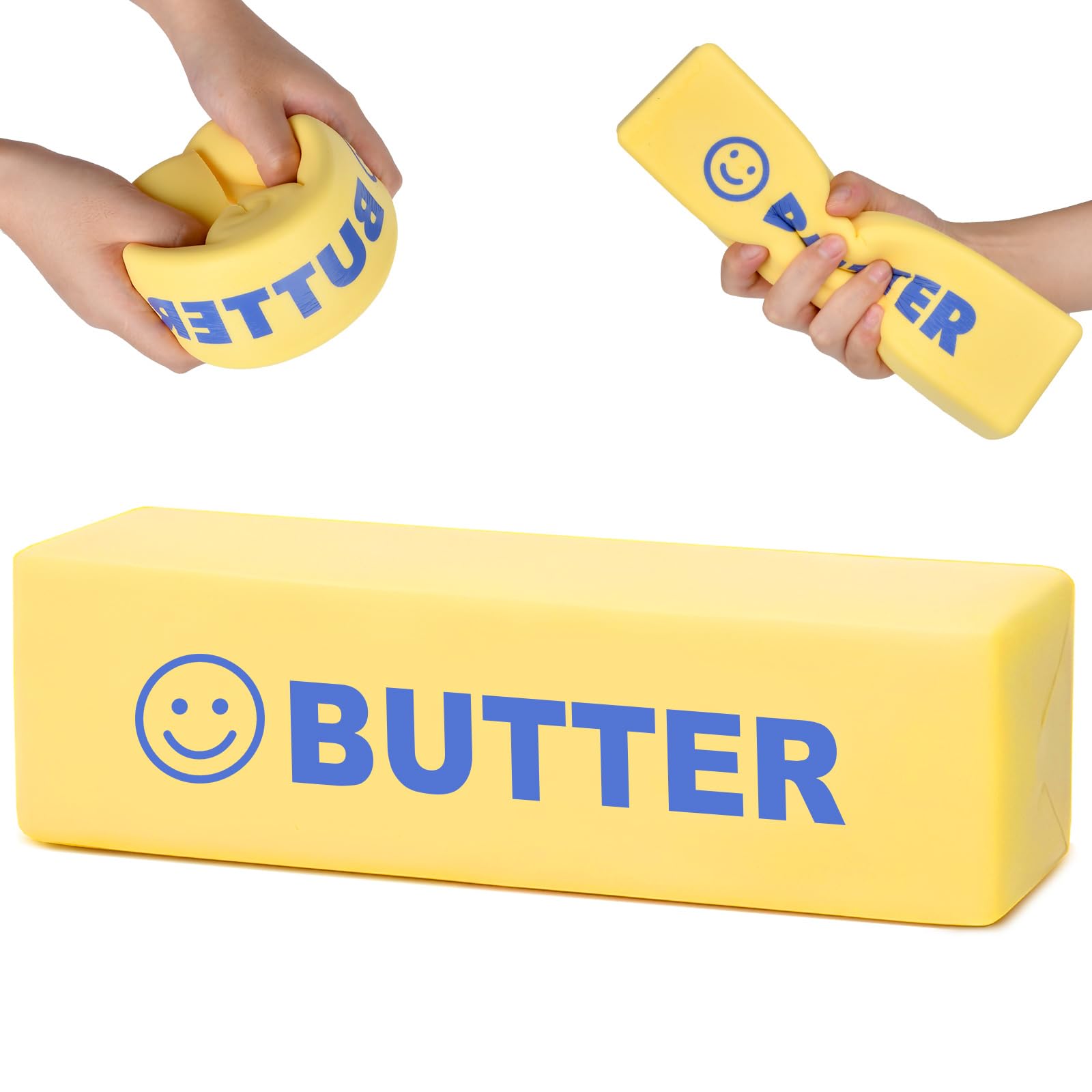 Giant Butter Squishy 9.25 Inch, Jumbo Slow Rising Squishy Stress Ball, Sensory Squeeze Fidget Toy for Kids Adults, ADHD Anxiety Relief, Desk Decor — image 1