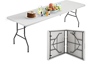 PaylessHere 8' Folding Table: Versatile Solution for Diverse Indoor and Outdoor Needs