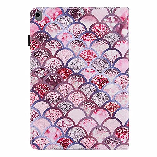 Ttimao Hoesje voor iPad 10.2" (2020)(2019)/iPad Air (3rd Gen) 10.5" 2019/iPad Pro 10.5" 2017 PU-Leer Flip Wallet met Standaardfunctie en Potloodhouder Automatische Slaap/Waakstand-Roze Schalen - Image 4