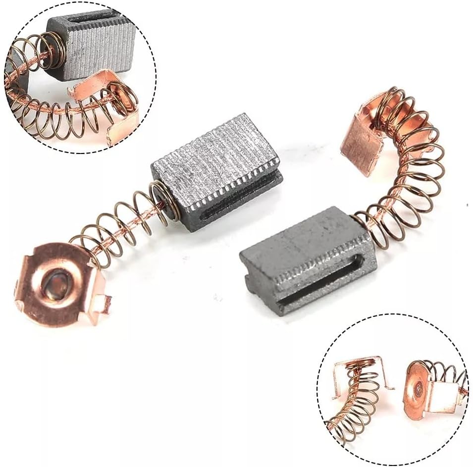 (4-Pack) G720 Carbon Brushes Compatible with Black & Decker G720-B3, G720K-B3, GR750K, PF600-B3 Angle Grinder Motor Replacement Parts