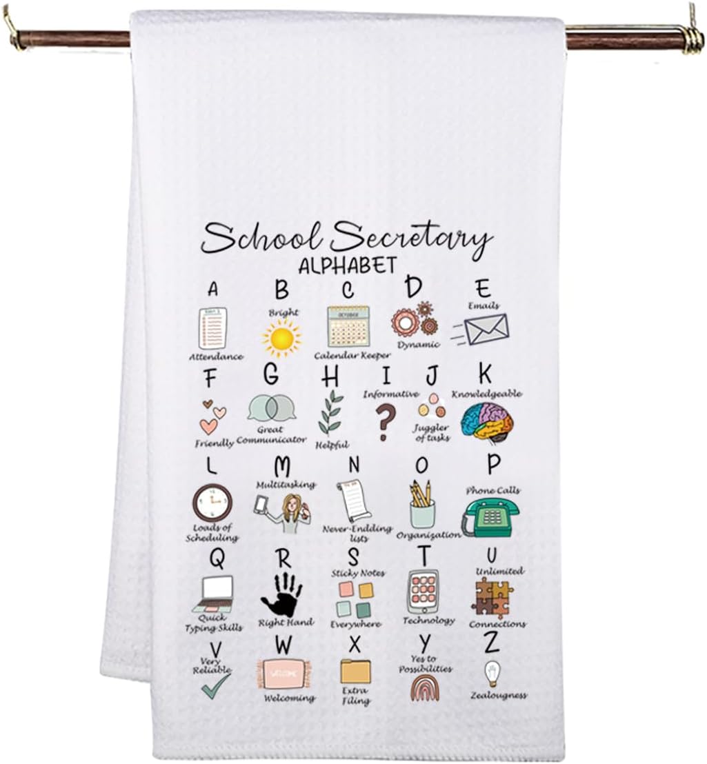School Secretary Kitchen Towels Admin Assistant Kitchen