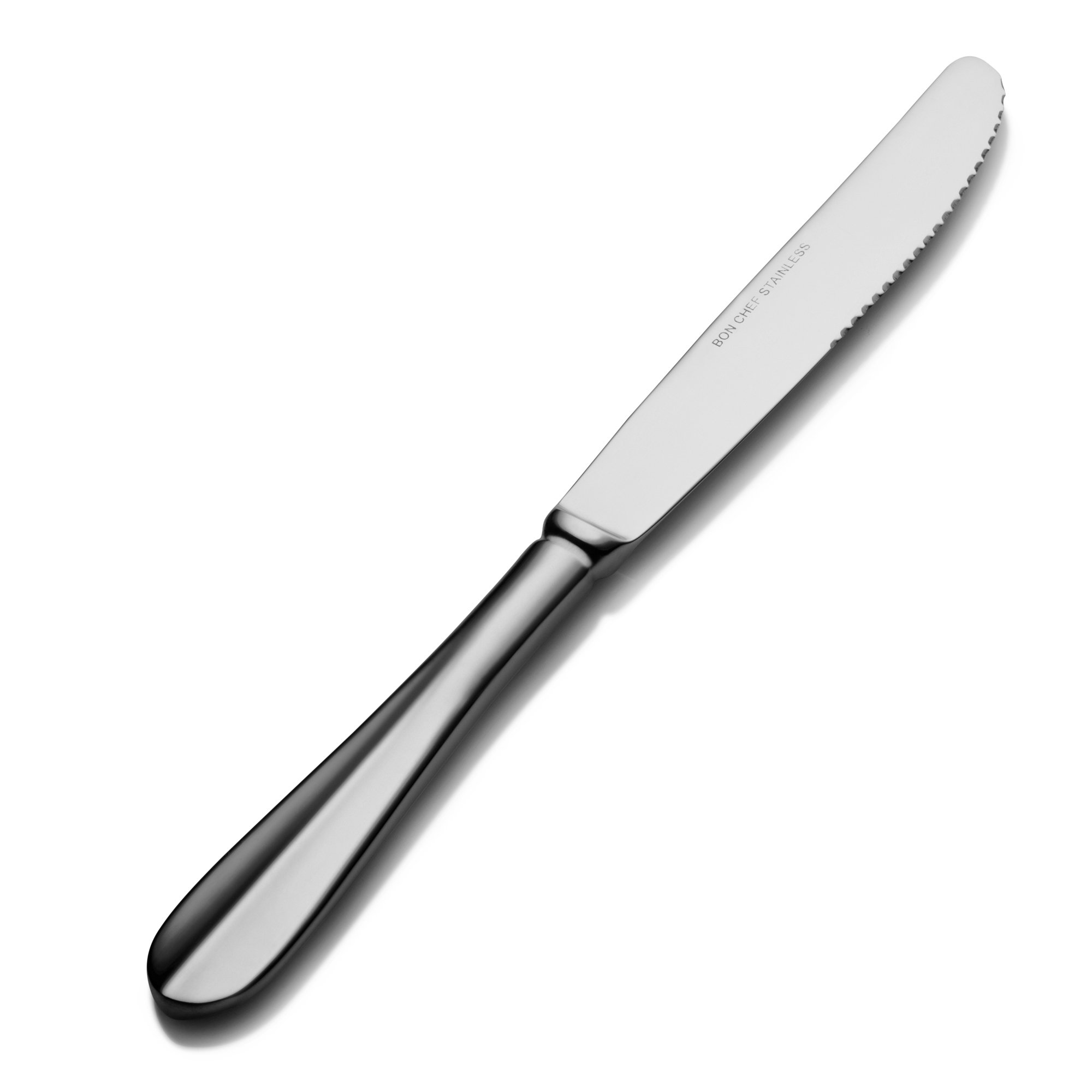 Bon Chef S1111 Stainless Steel 13/0 Chambers Solid Handle Dinner Knife, 8.93
