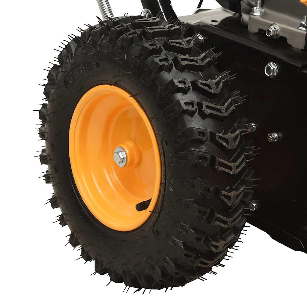 vidaXL Quitanieves y Barredora de Gasolina 2 en 1 Nieve Modo Arranque Cepillo Césped Escoba Jardín Herramienta Limpieza Hojas 6,5 HP