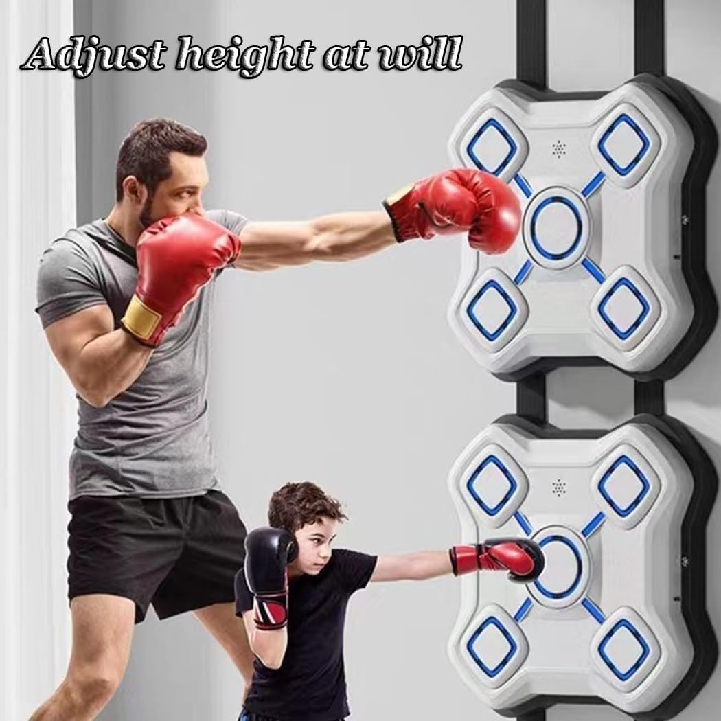 Máquina De Boxeo Montada En La Pared, Equipo De Boxeo Con Música Electrónica For Entrenamiento Con Guantes De Boxeo, Objetivo De Boxeo Inteligente, For Juegos De Lucha En Interiores, Alivio