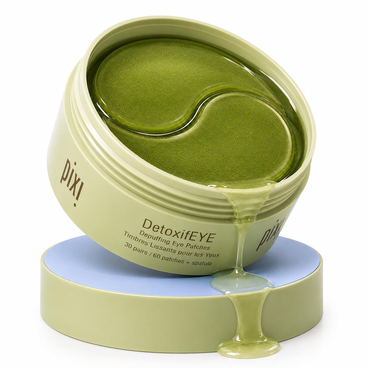 Pixi Beauty DetoxifEYE Eye Patches | Patchs Yeux à l’Acide Hyaluronique, Caféine, Concombre et Or | Patchs Hydrogel Défatigants et Hydratants | 30 Paires / 60 Patchs