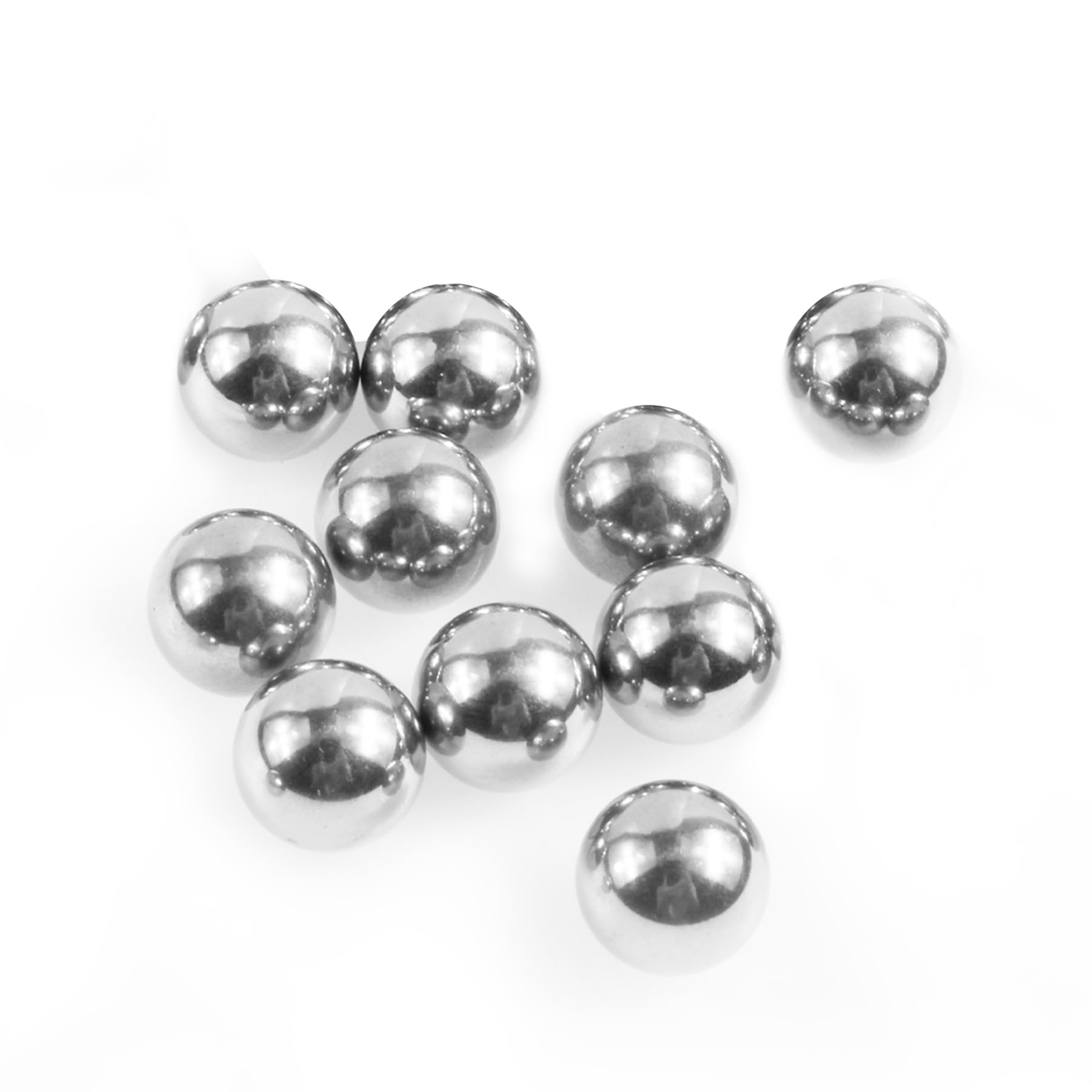 Skweawert 10Pcs 13mm Bearing Balls 304 Stainless Steel Balls G100 Precision Metric Solid Balls for Bearings, Hardware Accessories