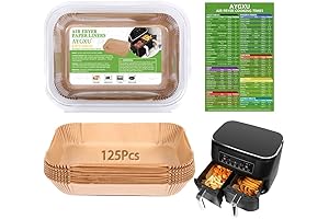 Ninja Air Fryer Disposable Paper Liner, Cook Faster with Safety and Less Cleaning