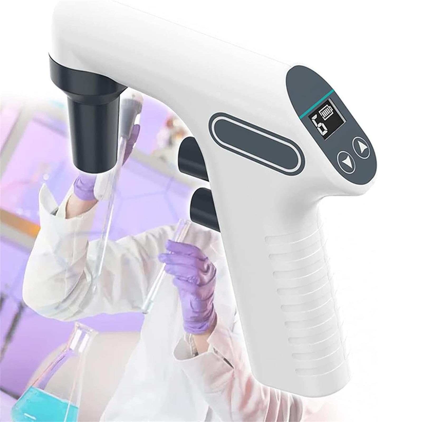 Pipeta eléctrica portátil de Laboratorio, Controlador de pipeta de Alta precisión de 0.1-100ML para investigación de Laboratorio, Transporte de líquidos