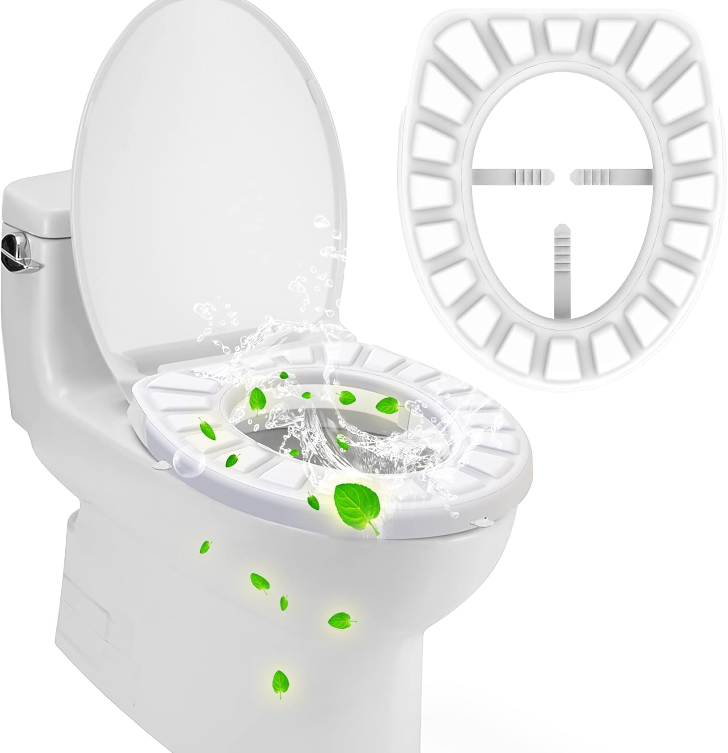 Silicone Toilet Seat Cover,Toilet Seat Cushion,Padded Toilet seat