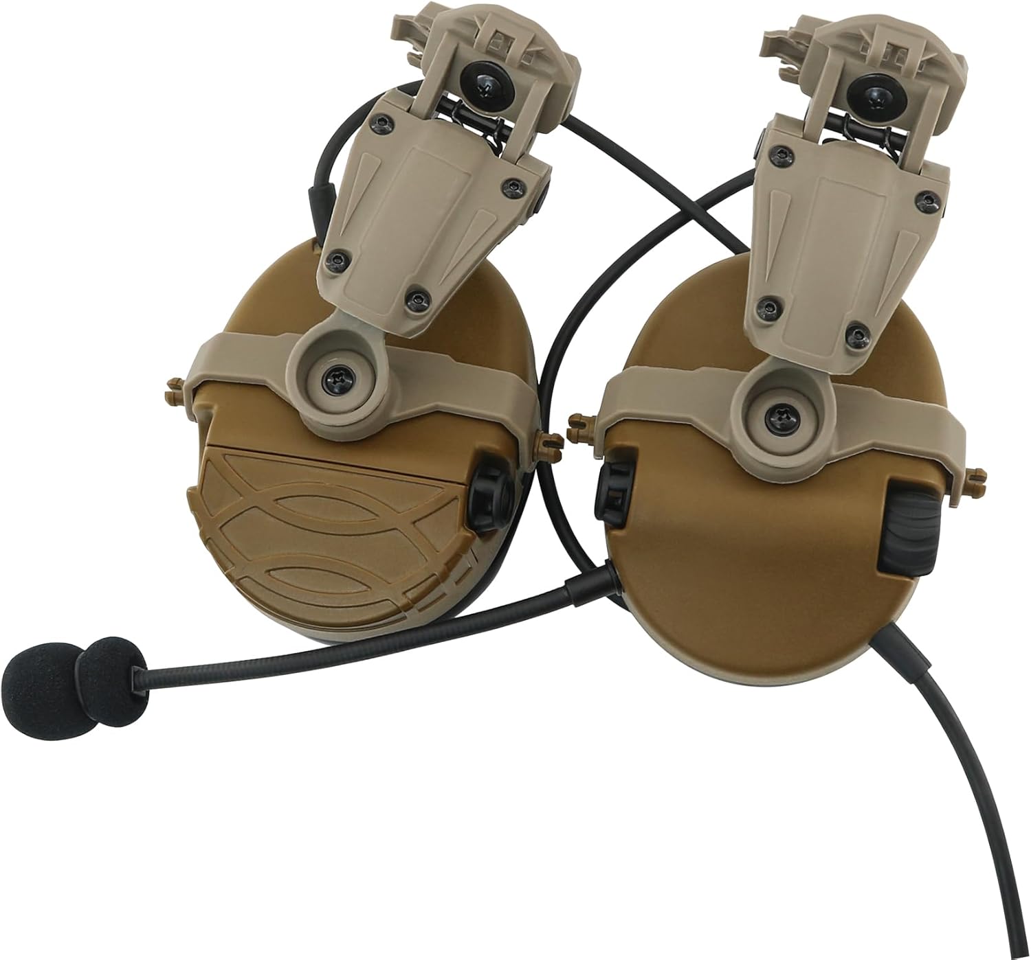 Ear Protection Electronic Shooting Earmuff Noise Canceling Headphones for ARC Rail Helmets,huntting,Airsoft