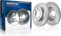 Vista 57 de Detroit Axle - Rotores de freno delantero para Chrysler 300 Dodge Charger Challenger Magnum, reemplazo de rotores de freno de disco: rotor delantero