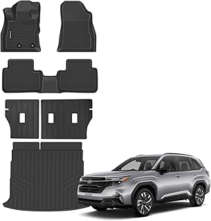 Floor Mats for 2025 Subaru Forester Hybrid Upgrade Trunk Mat with Backrest Mat All Weather TPE Floor Liners Fit for 2025 F...